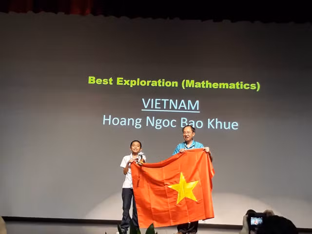 Hoàng Ngọc Bảo Khuê xuất sắc giành huy chương Vàng môn Toán và giải phần thi khám phá tốt nhất tại IMSO2017