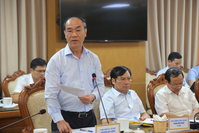 Ông Nguyễn Huy Bằng - Chánh Thanh tra Bộ GD&ĐT - Ủy viên BCĐ thi THPTQG phát biểu tại buổi làm việc. Ảnh: Việt Hà Ông Nguyễn Huy Bằng - Chánh Thanh tra Bộ GD&ĐT - Ủy viên BCĐ thi THPTQG phát biểu tại buổi làm việc. Ảnh: Việt Hà