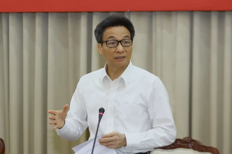 Phó Thủ tướng Vũ Đức Đam phát biểu tại buổi làm việc - Ảnh: VGP/Đình Nam.