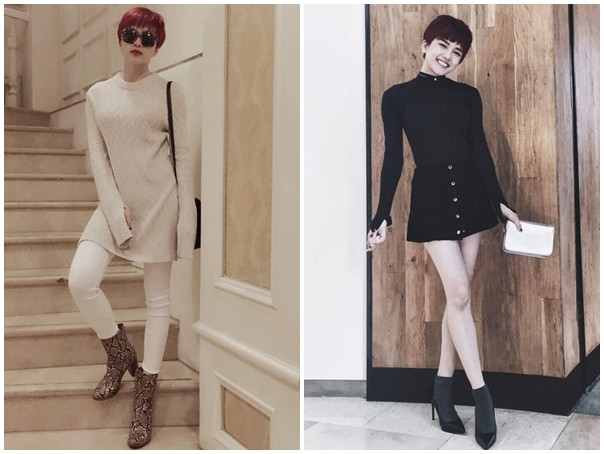 Đổi mốt tóc suông dài sang tém ngắn, Thiều Bảo Trâm nhận được lời khen ngợi từ các tín đồ sành mốt. Cùng với sự thay đổi về kiểu tóc, nữ ca sĩ cũng ăn vận cá tính và phong cách hơn. Đổi mốt tóc suông dài sang tém ngắn, Thiều Bảo Trâm nhận được lời khen ngợi từ các tín đồ sành mốt. Cùng với sự thay đổi về kiểu tóc, nữ ca sĩ cũng ăn vận cá tính và phong cách hơn.