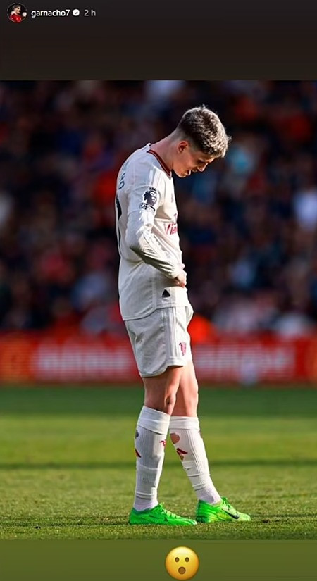 Granacho đăng ảnh chán nản trên trang cá nhân Instagram hôm 13/4.