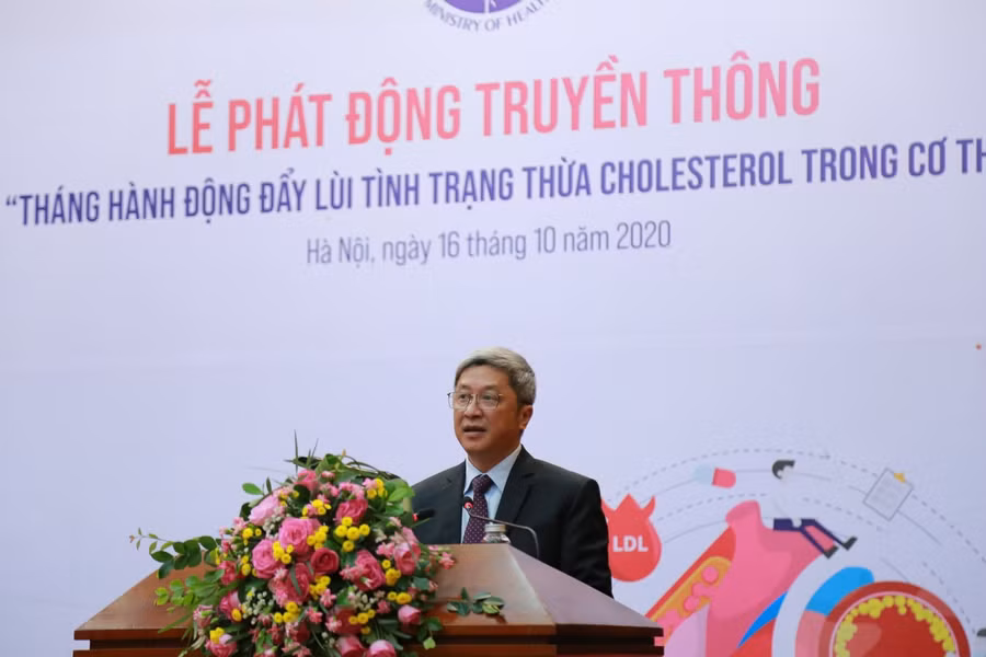 Thứ trưởng Nguyễn Trường Sơn tại lễ phát động. Ảnh: Bộ Y tế cung cấp.