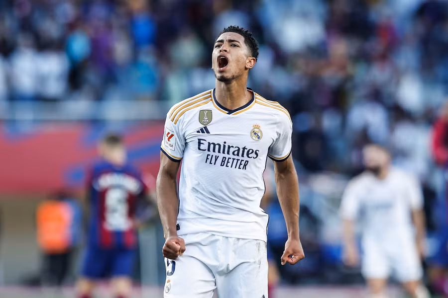 Jude Bellingham trong màu áo câu lạc bộ Real Madrid. Ảnh: CNN