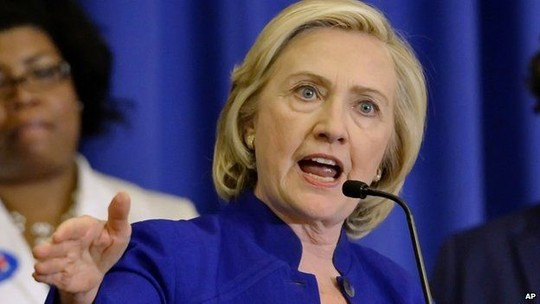 Bà Hillary Clinton phát động chiến dịch tranh cử tổng thống ảnh 1 Bà Hillary Clinton đã có bài diễn văn đầu tiên trong chiến dịch vận động tranh cử của mình diễn ra tại Đảo Roosevelt