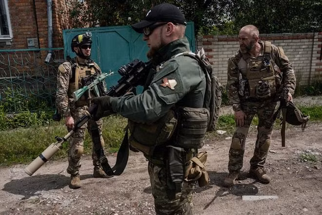 Các binh sĩ thuộc Tiểu đoàn Kraken khét tiếng của Ukraine