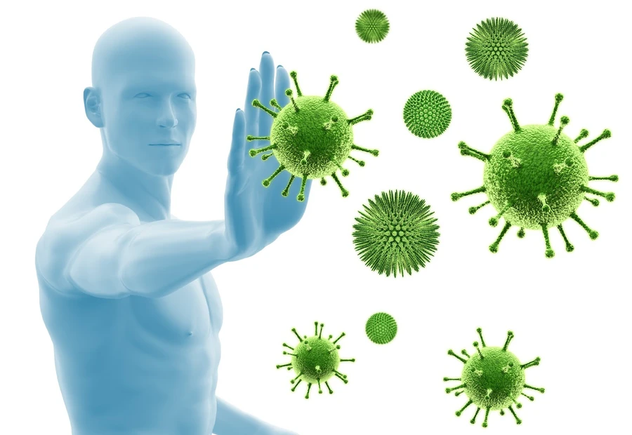 Sức đề kháng bảo vệ cơ thể trước nguy cơ mầm bệnh (vi khuẩn, virus...). Ảnh minh họa