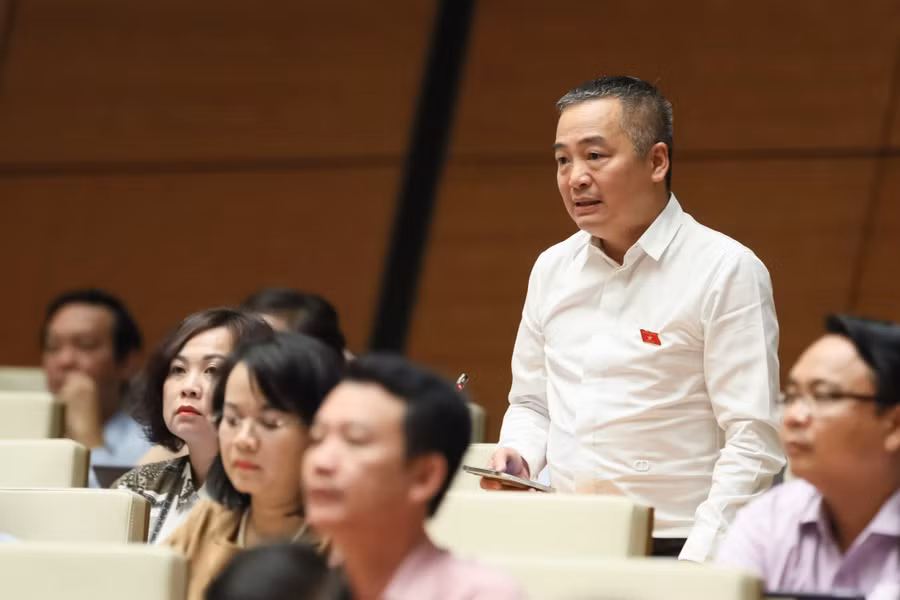 Đại biểu Nguyễn Lân Hiếu - Đoàn ĐBQH tỉnh Bình Định.