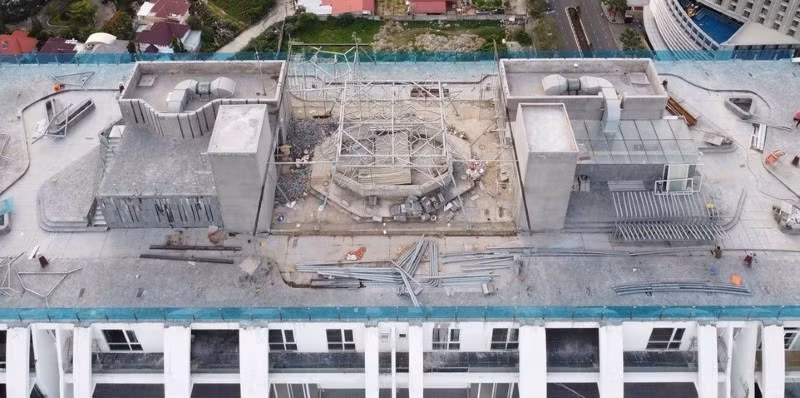 Phần cơi nới, sai trái phép của chủ đầu tư bị Thanh tra xây dựng TP Vũng Tàu phát hiện, xử lý.