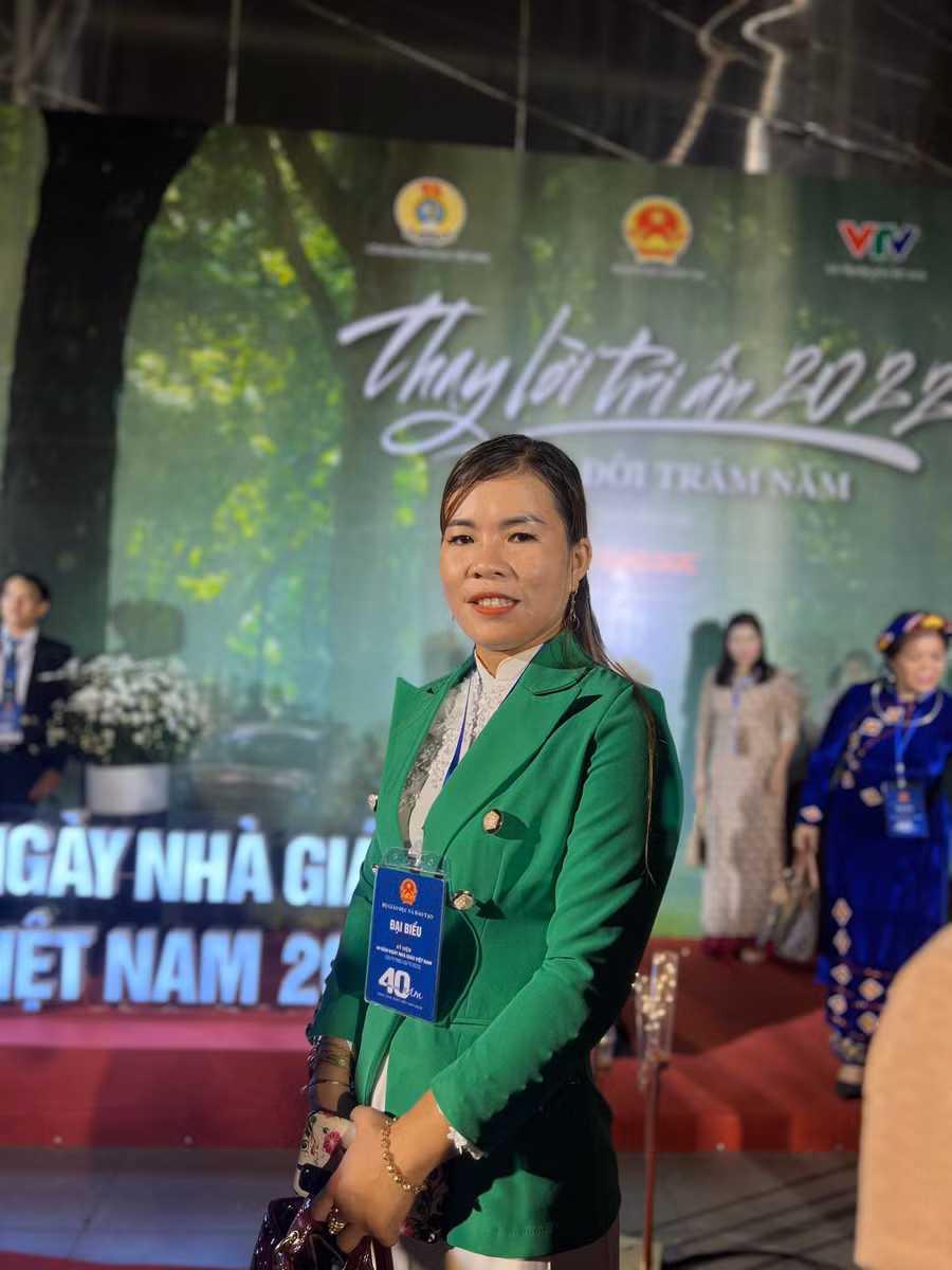 Cô Nguyễn Thị Tuyết Nhung có mặt tại chương trình.