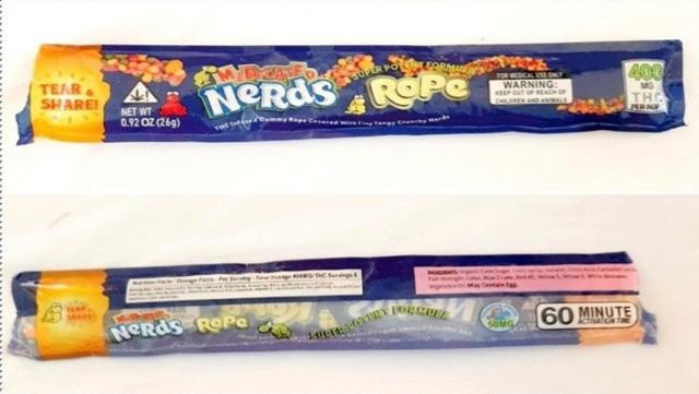 Loại kẹo chứa cần sa.