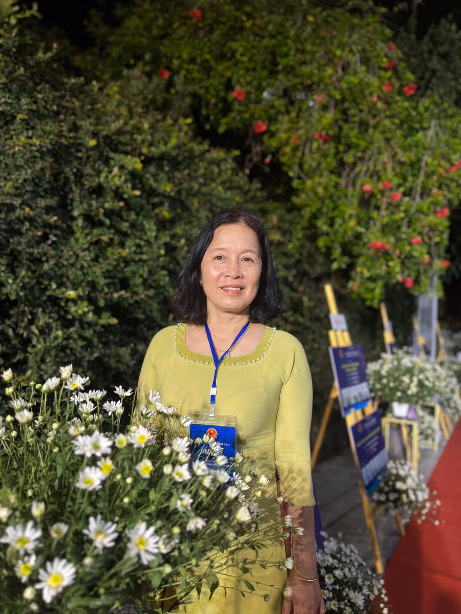 Cô Nguyễn Thị Thu tại chương trình.