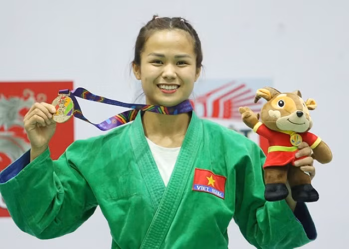 Võ sĩ Tô Thị Trang giành huy chương vàng kurash.