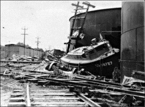 Đống đổ nát còn lại sau trận động đất mạnh 9 độ Richter tại bán đảo Kamchatka, Nga, năm 1952. Ảnh: archlists Những trận động đất mạnh nhất trong lịch sử thế giới