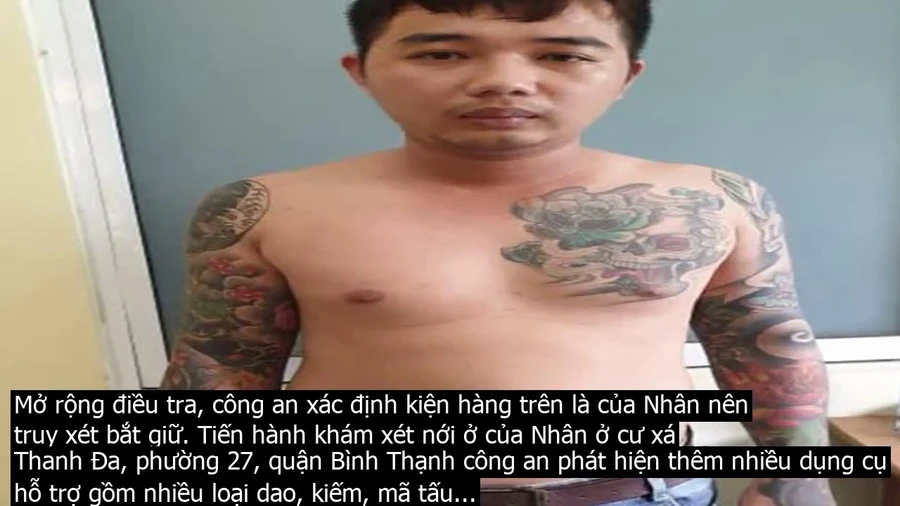 Đối tượng Nhân tại cơ quan công an.