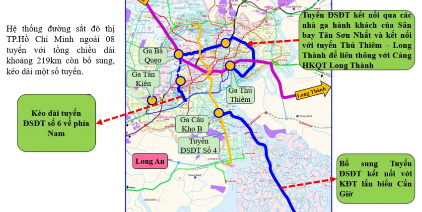 3 tuyến đường sắt đô thị đang được TP.HCM nghiên cứu bổ sung. (Ảnh: Sở Giao thông vận tải TP.HCM) 3 tuyến đường sắt đô thị đang được TP.HCM nghiên cứu bổ sung. (Ảnh: Sở Giao thông vận tải TP.HCM)