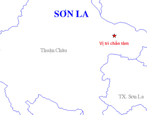 Động đất gần 4 độ Richter ở Sơn La