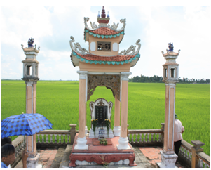 Ngôi mộ được cho là của cụ Hàn Thuyên tại Thái Bình. Nguồn: Hàn ngọc gia phả Ngôi mộ được cho là của cụ Hàn Thuyên tại Thái Bình. Nguồn: Hàn ngọc gia phả