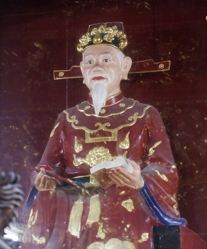 Tượng thờ danh sĩ Hàn Thuyên. Tượng thờ danh sĩ Hàn Thuyên.
