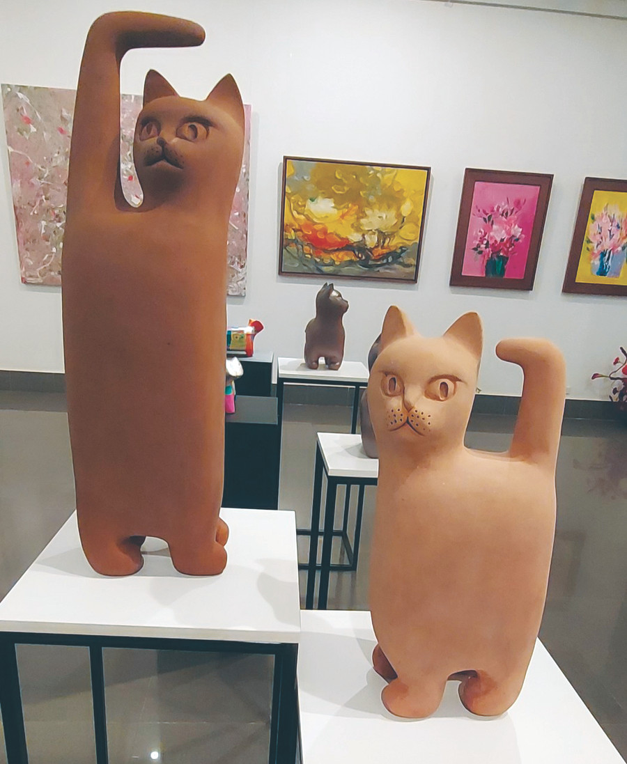 &quot;Quý Mão&quot; - gốm, tác phẩm của Vũ Hữu Nhung.