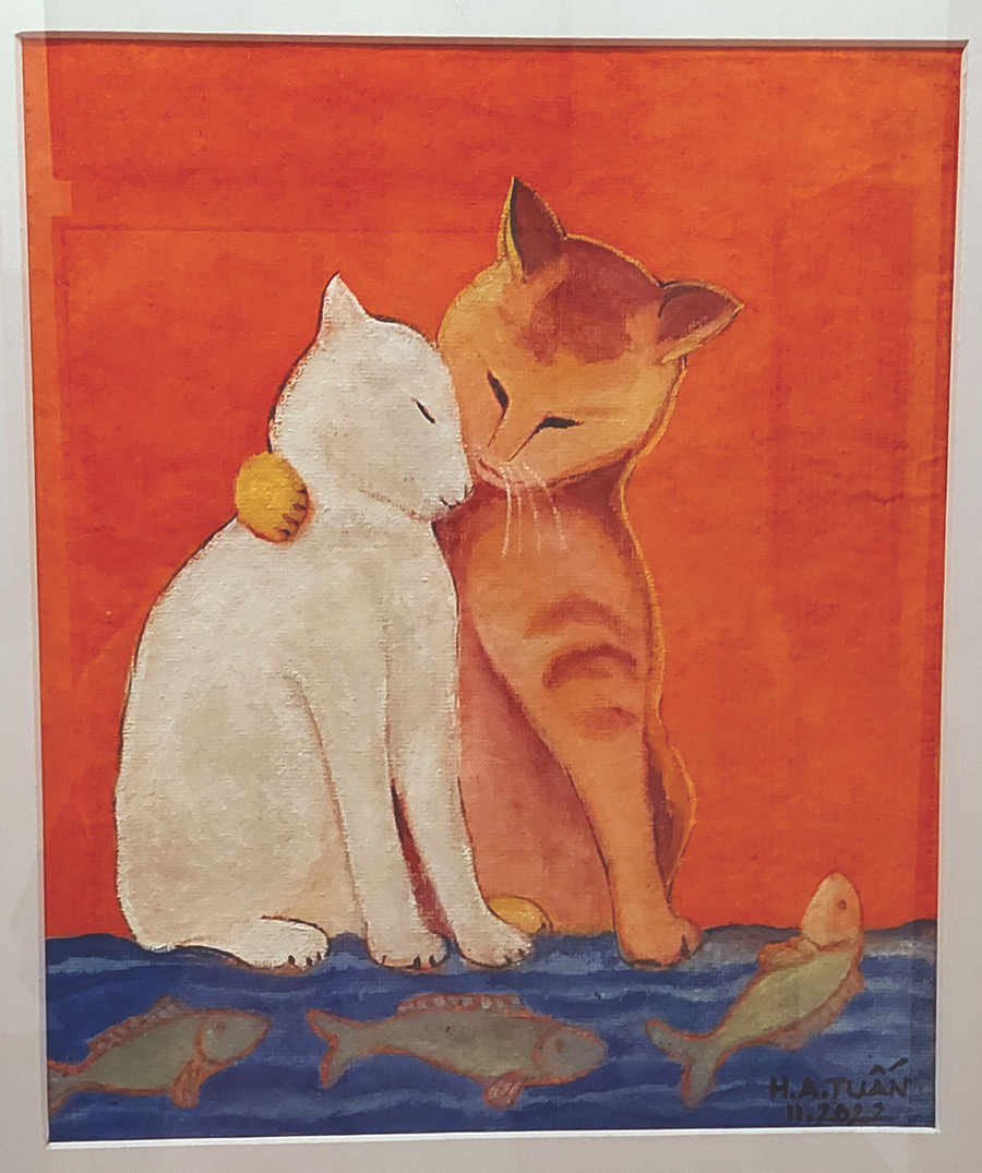 &apos;Tình yêu&apos; - tranh của Hoàng Anh Tuấn.