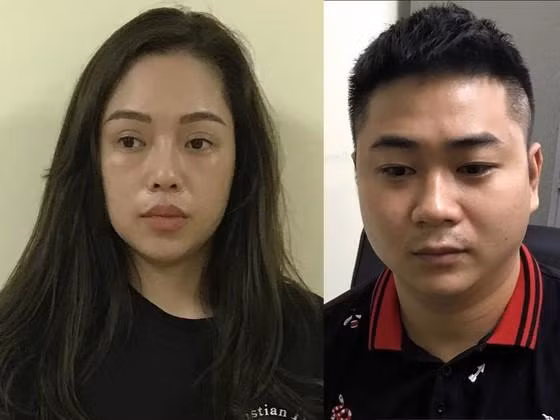 Bị cáo Nguyễn Thị Hương Ly và Nguyễn Đức Mạnh.