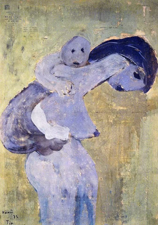 Tranh của Trần Trung Tín được cố danh họa Bùi Xuân Phái từng nhận xét là 'màu trời cho'.