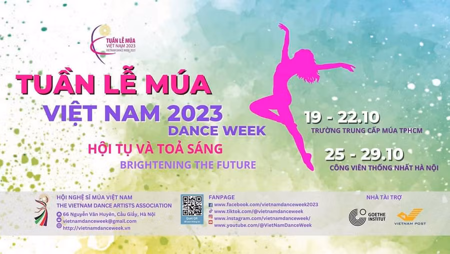 Cùng đón đợi một Viet Nam Dance Week 2023 với tình yêu và niềm đam mê nhảy múa bùng cháy. Ảnh: BTC