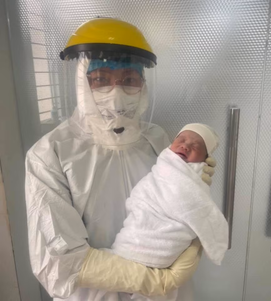 Em bé thứ 18 ra đời an toàn tại khu cách ly BV Sản Nhi Quảng Ninh. Ảnh: SKĐS.