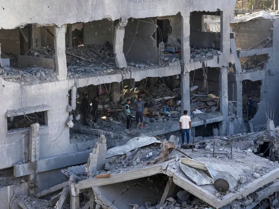 Trường học tại Gaza bị phá hủy nghiêm trọng.