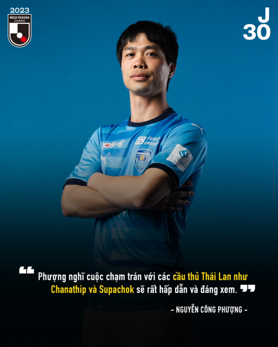 J League 1 đăng ảnh kèm phát biểu của Công Phượng.