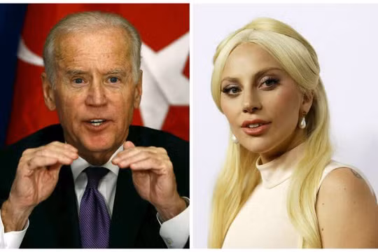 Phó tổng thống Mỹ Joe Biden và Lady Gaga.