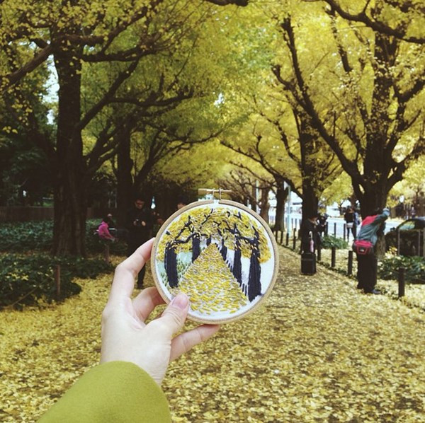 Cô gái trẻ ‘chụp’ lại hành trình ‘xê dịch’ bằng tranh thêu ảnh 5