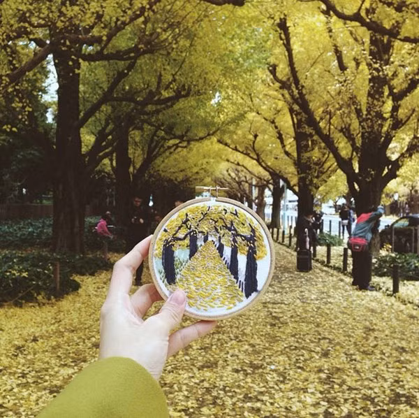 Cô gái trẻ ‘chụp’ lại hành trình ‘xê dịch’ bằng tranh thêu ảnh 5