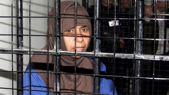 Sajida al-Rishawi trong tù. Ảnh: EPA Sajida al-Rishawi trong tù. Ảnh: EPA