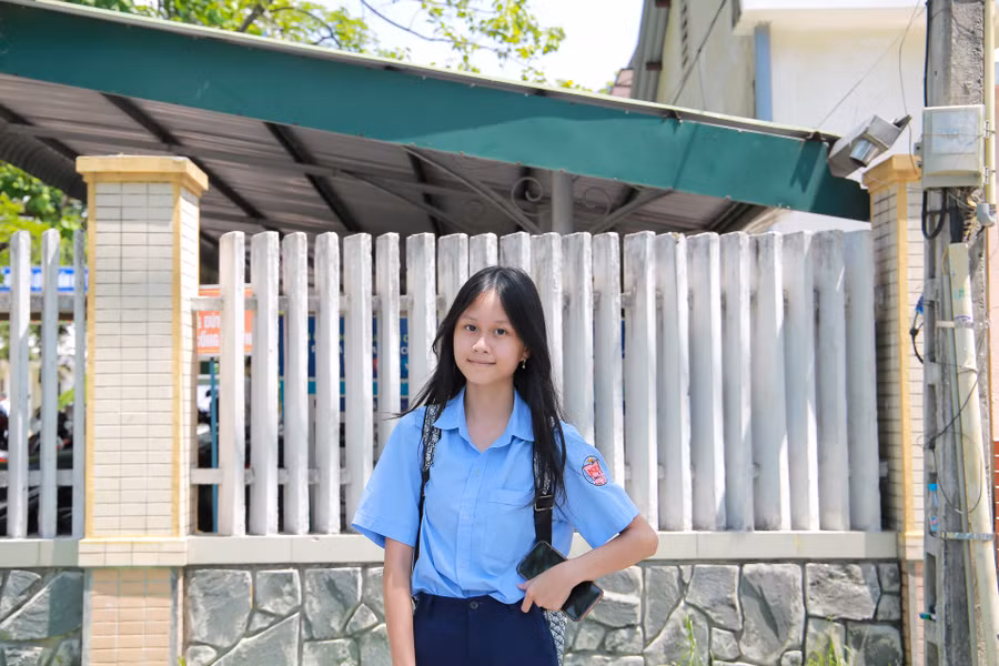 Thí sinh Lê Trần Quỳnh Chi, Trường THCS Nguyễn Chí Diểu, TP Huế chia sẻ về môn thi Ngữ văn.