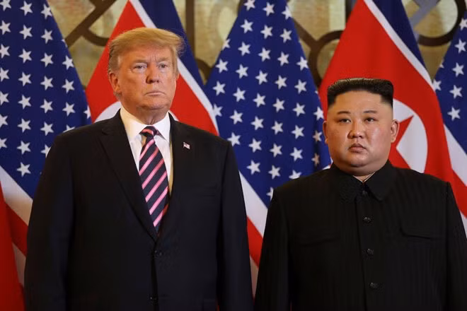 Tổng thống Mỹ Donald Trump và Chủ tịch Kim Jong-Un.