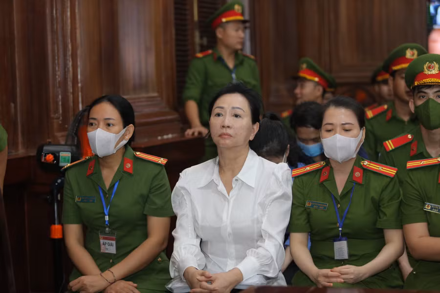 Bị cáo Trương Mỹ Lan trong phiên xét xử.