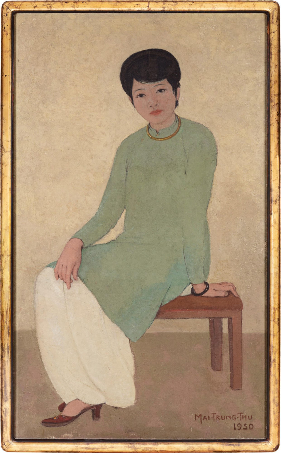 'Chân dung cô Phượng', Mai Trung Thứ - đấu tại Sotheby’s ngày 18//4/2021 với giá gõ búa 3.11 triệu USD. Ảnh: ITN. 'Chân dung cô Phượng', Mai Trung Thứ - đấu tại Sotheby’s ngày 18//4/2021 với giá gõ búa 3.11 triệu USD. Ảnh: ITN.