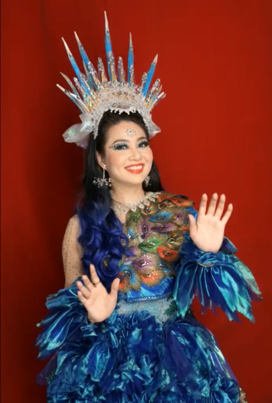 Nghệ sĩ Lê Khánh với vai thiên tiên Thạch Nhũ. Ảnh: Idecaf.