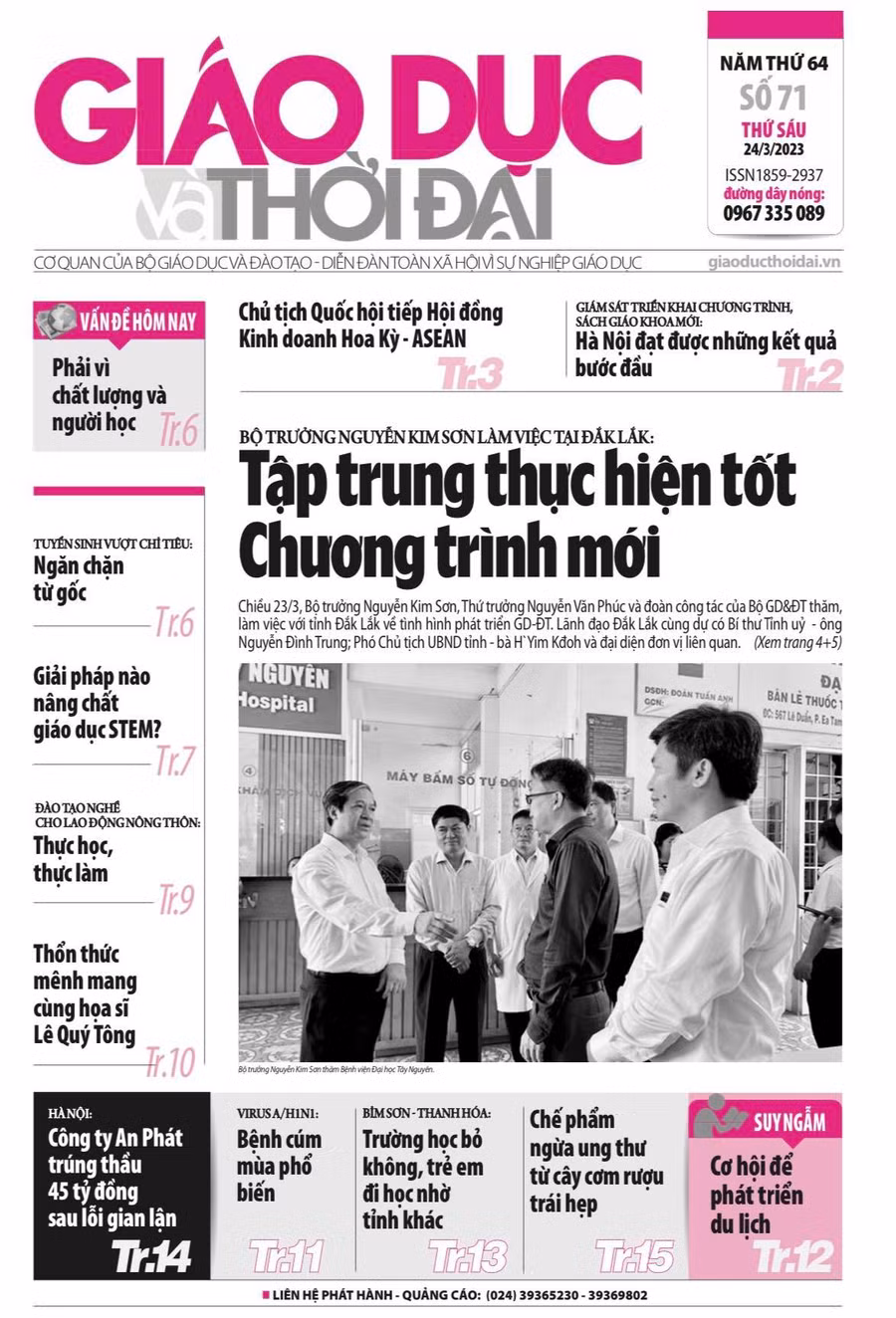 Tin tức báo in 24/3: Ngăn chặn tuyển sinh vượt chỉ tiêu