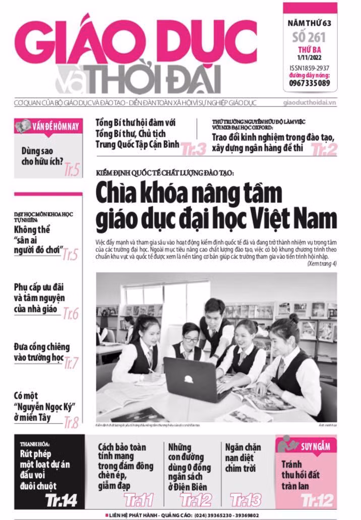 Tin tức báo in 1/11: Phụ cấp ưu đãi và tâm nguyện của nhà giáo