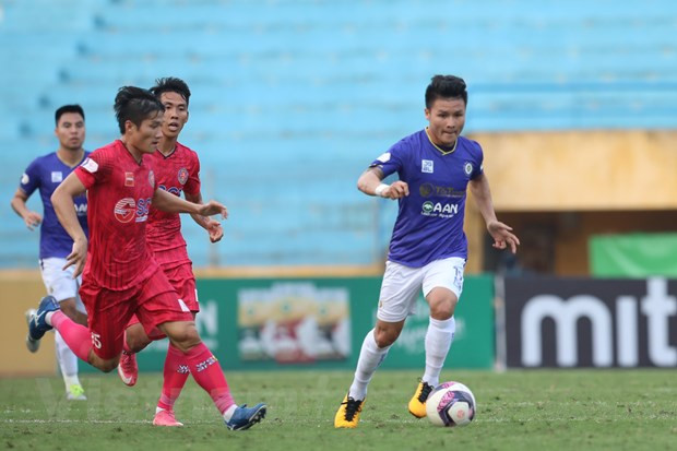 Vòng 13 V-League 2021 hoãn lại trước ngày thi đấu. Ảnh: PV/Vietnam+