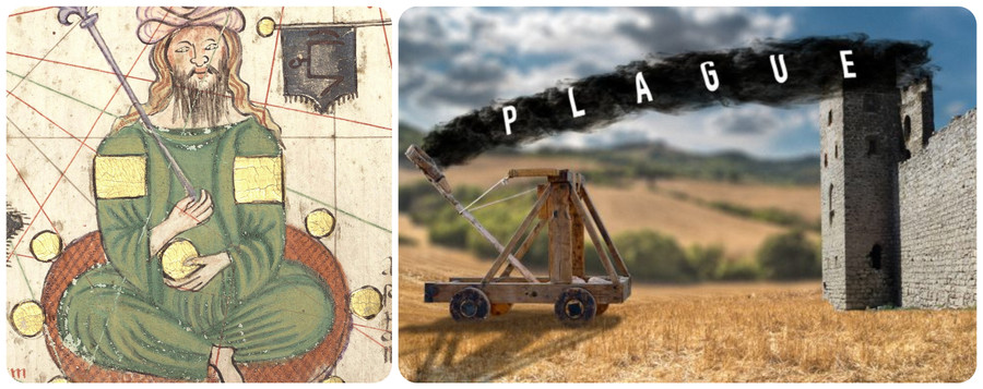 Chiến thuật ném 'cái chết đen' vào thành quách đối thủ của Jani Beg chỉ giống như đồng quy vu tận. Ảnh: Thecollector.com - Khqa.com Chiến thuật ném 'cái chết đen' vào thành quách đối thủ của Jani Beg chỉ giống như đồng quy vu tận. Ảnh: Thecollector.com - Khqa.com