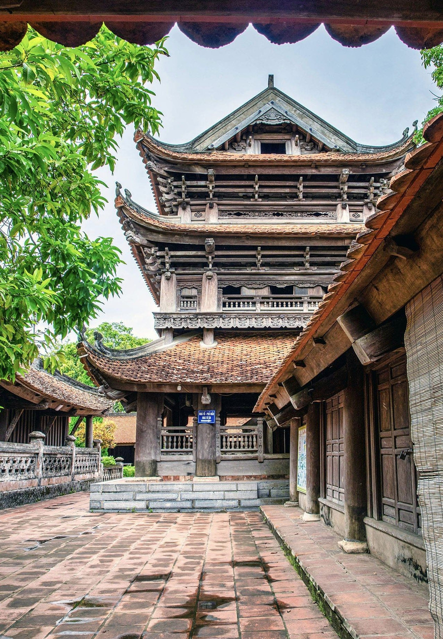 Tháp chuông chùa Keo Thái Bình.