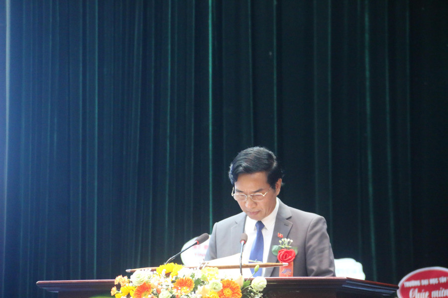 PGS.TS Nguyễn Huy Hoàng phát biểu tại Lễ Kỷ niệm.