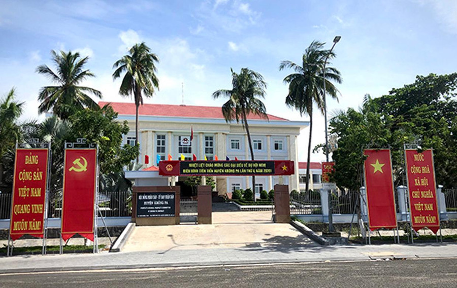 Trụ sở UBND huyện Krông Pa.