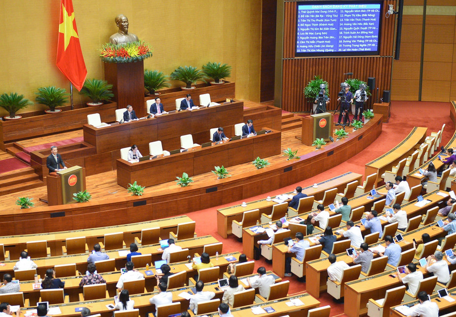 Phiên họp Quốc hội sáng 30/5.