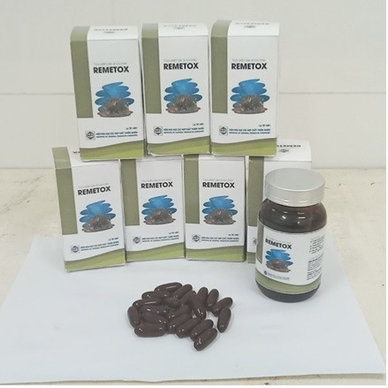 Sản phẩm thực phẩm chức năng phòng ngừa ung thư của nhóm nghiên cứu.