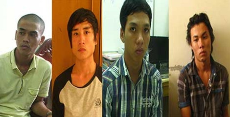 Các đối tượng gây án.