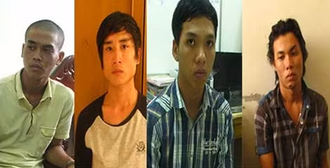 Các đối tượng gây án.